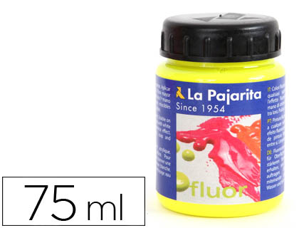 Bote 75ml. pintura acrílica La Pajarita F-01 amarillo canario